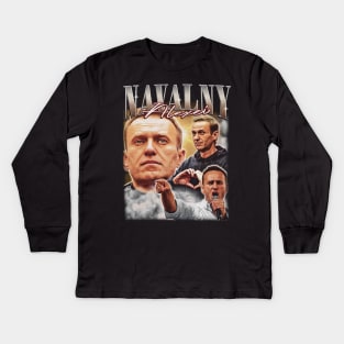 Alexei Navalny The Freedom Fighter Kids Long Sleeve T-Shirt